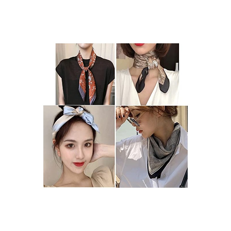 KOOYOL Silk Scarf, Neckerchiefs, Women's Scarf, Faux Silk Scarf, Silk