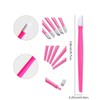 24 Pcs Rubber Nail Cuticle Pusher Plastic Handle Rubber Tipped