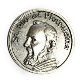 Catholic Prayer Cards St. Padre Pio Pocket Coin