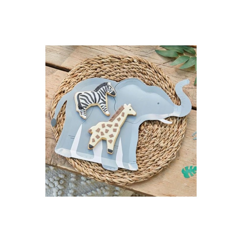 Ginger Ray 'Let's Go Wild' Jungle Theme Eco Friendly Elephant