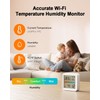 Lumary Smart Thermometer Hygrometer, WiFi & Bluetooth Indoor Temperature Humidity