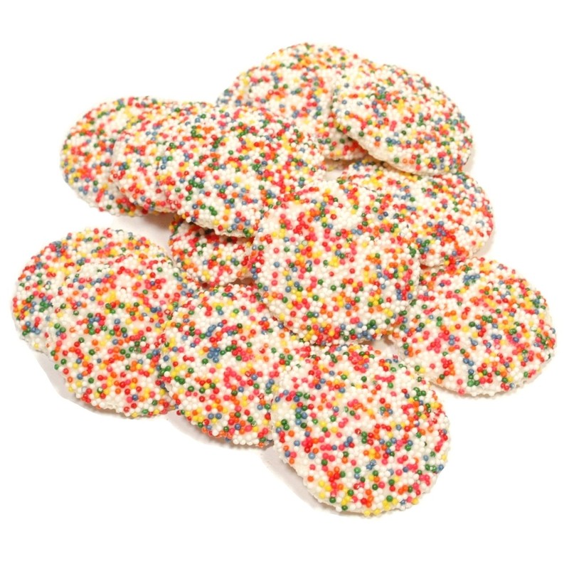 Chocolate Nonpareils - 1.25 Lb (20 Oz) Tub (White Chocolate