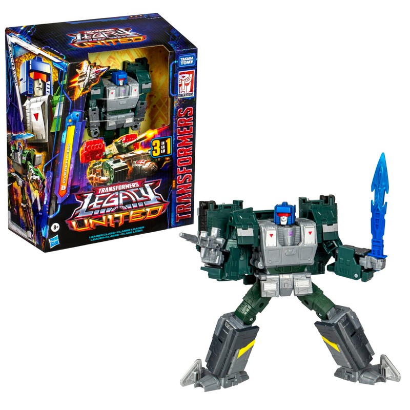 Transformers Legacy United Leader Class Overcharge, 7.5-inch Converting Action Figure,