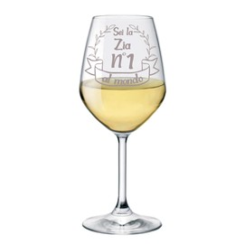 Colorfamily Chalice with Engraved Mommy - Gift Idea - You are the Best in the World, Aunt, L