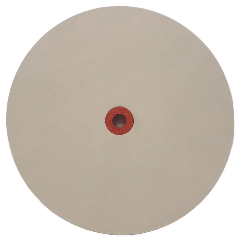 8 in Leather Honing Stropping Wheel Includes Premium White Buffing