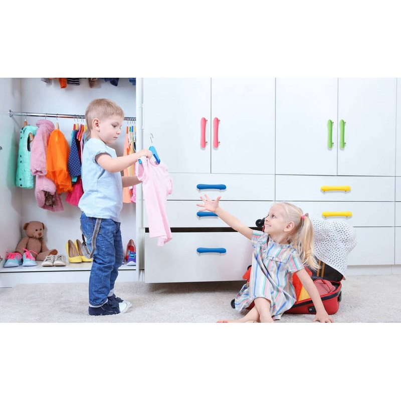 Skyscraper Soft Rubber 96mm Knobs for Kids Girls Boys Cabinet