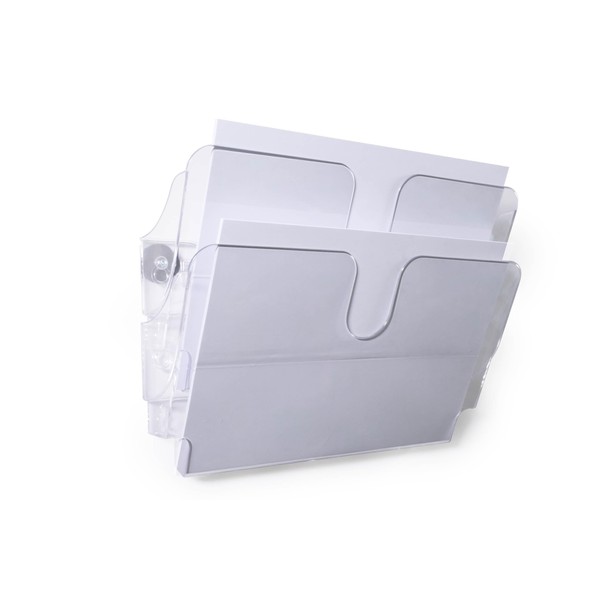 Durable Flexiplus 1709022400 Brochure Dispenser 2 Compartments A4 Landscape Document