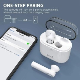 InEar Wireless Earbuds, Cshidworld Bluetooth 5.0 Earbuds Headphones, True Wireless