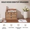 KIRIGEN Wood Desktop Storage Cabinet/Workspace Document Office Necessity Organizer with