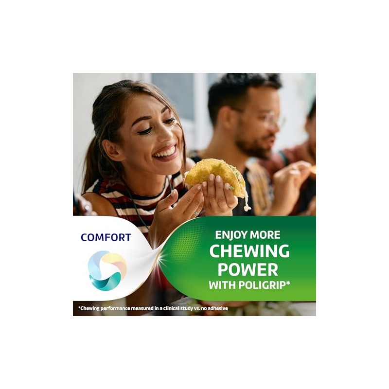 Super Poligrip Extra Care - Crema adhesiva para dentaduras postizas