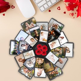 DMJJSD® Explosion Box Craft Set Surprise Box Gift Box DIY Explosion Box DIY Photo Album Explosion Gift Box for Birthday Christmas, Marriage Proposal, Mother's Day, Anniversary, Valentine's Day