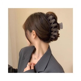 LuminaD Hair Claw Clip for Thick Hair Updos White