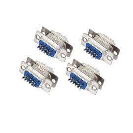 Motoforti DB15 15-Pin 3-Row Male to Female Connector VGA Cable Adapter 4sets Long-Lasting