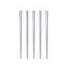 Stainless Steel Chopsticks,Reusable ,Dishwasher Safe , Easy to Use（5 PCS,silver）