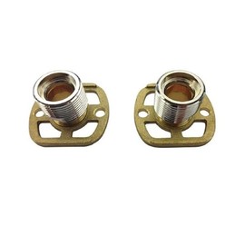 BSP Wall Mounting Bar Valve Fixing Brackets for Bar Shower Or Bath Mixer Tap (Pair) | Shower Fixings | Wall Mount Kit | Fast Fit Fixings | Pair |