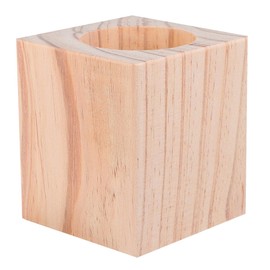 NUOBESTY Solid Wooden Round Furniture Leg Risers Blank Wood Lifters for Tables Chairs Sofas Height Increase