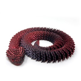 24in 3D Animals Printed Snake Toys,Fidget ADHD Snake FlexibleToys, Surprise Mystery Perfect Desk Pet for Animal Collectors