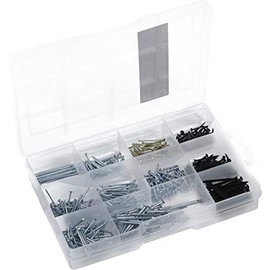 Connex DP8500109 Nail Assortment 515 Pieces - Nails & Comb Purposes in Set - Pre-sorted in Practical Plastic Box - Suitable for Home, Hobby & Workshop / Assortment Box / Assortment Box