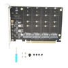 M.2 NVME to PCIe X16 Adapter, Card 4 Port NVMe