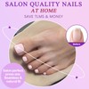 160pc Pink Press on Toenails Women Fake Toe Nails with