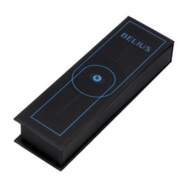 BELIUS PEN TURBO ALUMINIUM COLOR BLUE AND BLACK BLUE INK DESIGN BOX