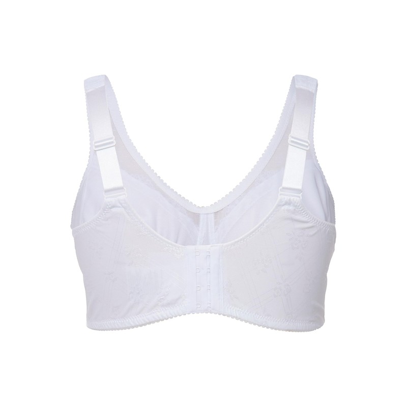 Ulla Popken Ladies’ Relief Bra, Non-Wired, Rhinestone Pendant, C–G Cup