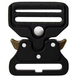 Metal Buckle for Dog Collar | 3 cm Width | Metal Buckle | for Nylon Belt | Clasp | Military Belt | Men's Belt Military German Army | for Belt 30 mm, Black, silver, copper