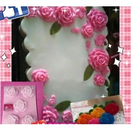 Jello Mold/molde figura rosas  minis