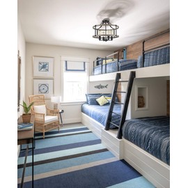 Farmhouse Ceiling Light Fixtures Ceiling Semi Flush Mount Chandelier 4-Light Vintage Style