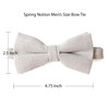 Spring Notion Men's Linen Blend Bow Tie Tan