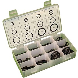 Mr O-Ring AS568 Viton (FKM) O-Ring Kit, 75 Durometer, Black, 12 Sizes 200 Pieces