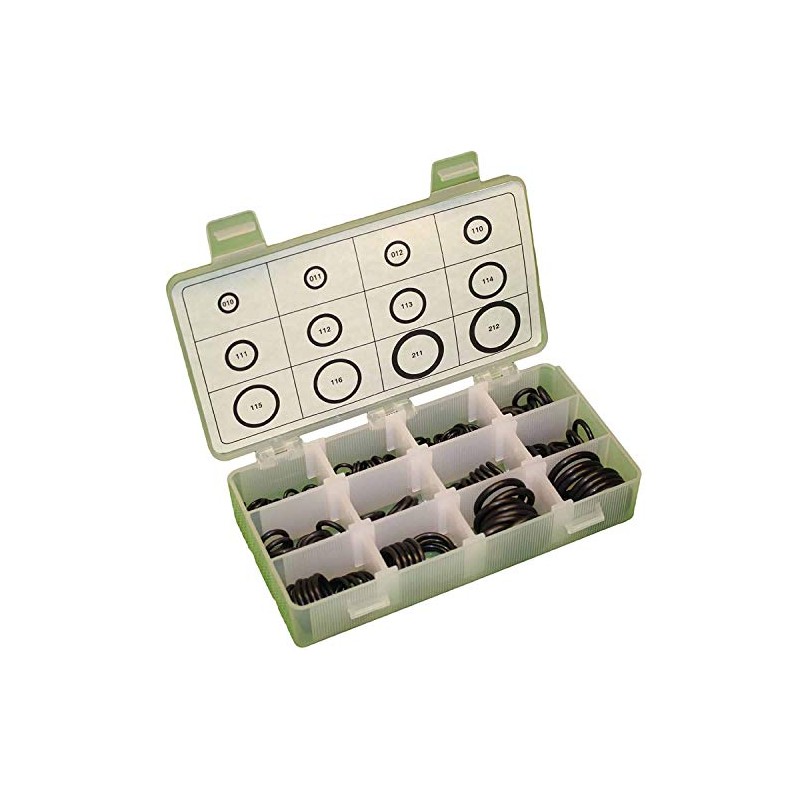 Mr O-Ring AS568 Viton (FKM) O-Ring Kit, 75 Durometer, Black,