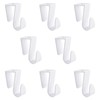 UFURMATE Over Cabinet Door Hooks, 8Pcs Plastic Over Door Single