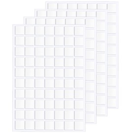 JANYUN 280 Pcs Double Sided Sticky Dots Removable Square Putty Clear Double Sided Tape for Crafts No Trace Sticky Tack Adhesive Tape (Square 10 mm)