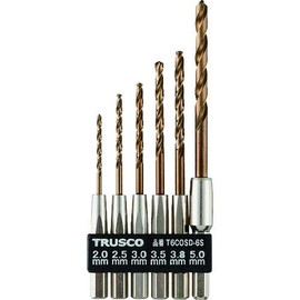 TRUSCO(トラスコ) 六角軸コバルトドリル 6本組 T6COSD-6S