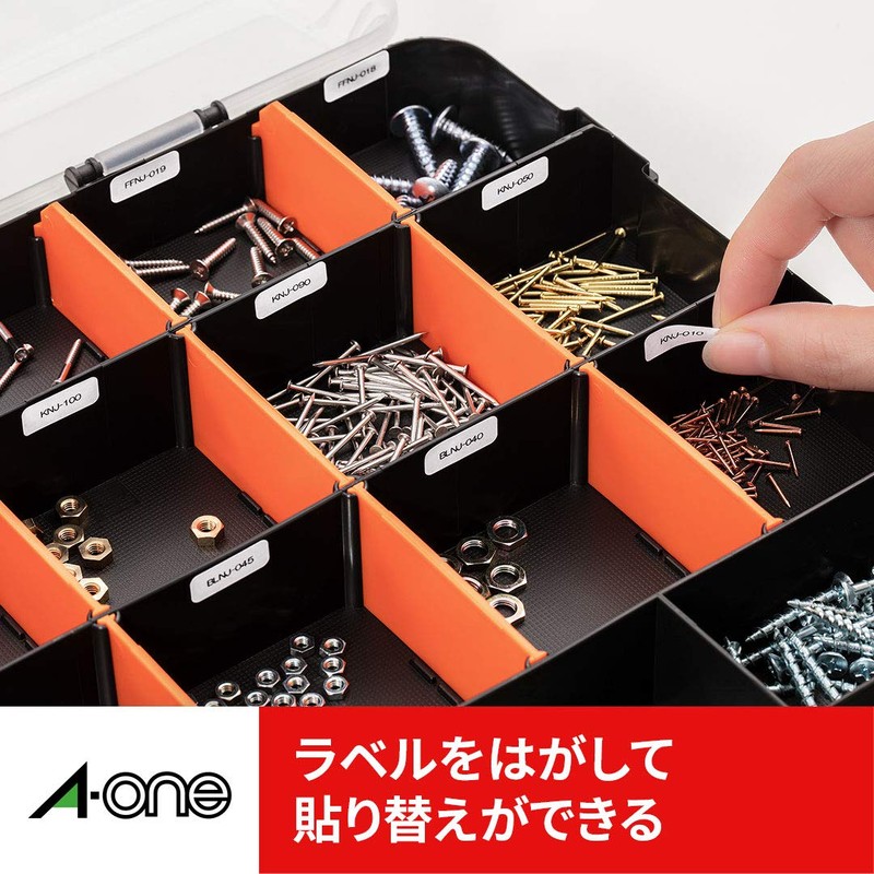 A-One 31270 Label Stickers, Removable, Round Corners, 120 Sides, 10