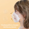 TubeRoo FFP2 fish shape mask, white, pack of 100 masks,