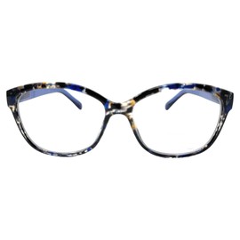 Incredible Bargains The Ella Butterfly Shaped Bifocal Reading Glasses, Stylish Cat Eye Readers + 1.50 Blue
