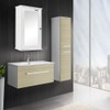 Bathroom Wall Cabinet with One Mirror Single Door Multipurpose Storage