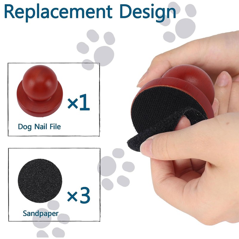 Dog Nail File Scratch Board Wooden Round Dog Scratch Pad