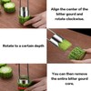 3PCS 2-in-1 core remover, apple core remover, vegetable core remover,