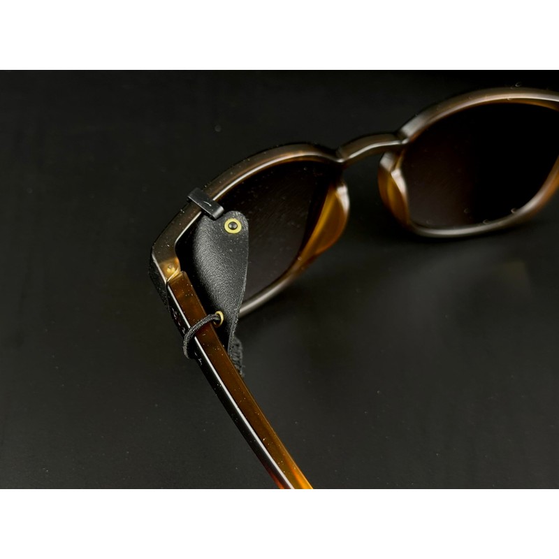 Black Removable Sunglasses Side Protector Leather Side Protector to Protect