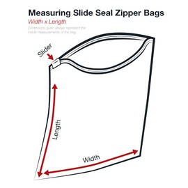 Poly Bag Guy 9' x 12', 3 Mil (100/Case) Write-On White Block Slide Seal Reclosable Plastic Slider Zip Poly Bags