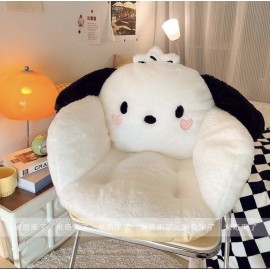 Sanrio Plush Seat Pad Cushion for Attachable to chairs - Pochacco