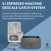 S I Espresso Machine Descale Catch System with Adjustable Drainage