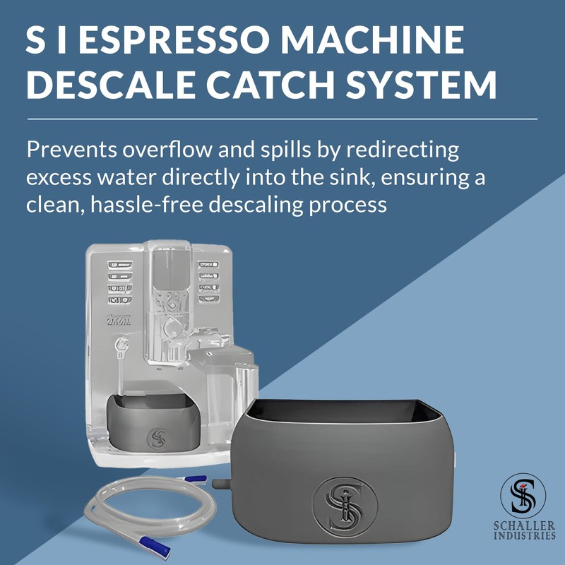 S I Espresso Machine Descale Catch System with Adjustable Drainage