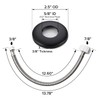 JEAPHA Toilet Connector Plumbing kit，Complete Toilet Set Valve, 1/2 inch