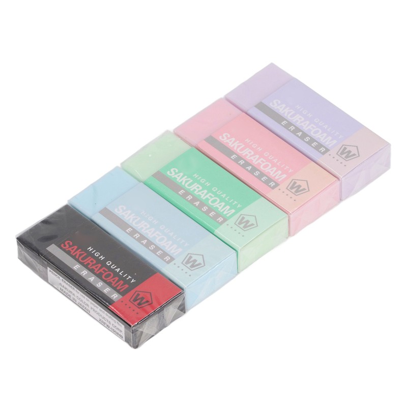 5 Pcs Art Eraser Strong Cleaning Ability Colored Eraser for