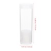 SEWACC 10pcs Coin Storage Tubes Round Clear Plastic Quarter Tubes