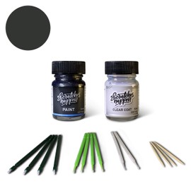 ScratchesHappen Exact-Match Touch Up Paint Kit - Pearl Gray/Smoky Granite Mica (1G0) for Lexus - Essential (Paint + Clear Coat)